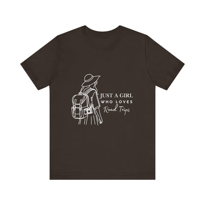 Adventure-Ready Tee for Girls | 'Just a Girl Who Loves Road Trips' | Travel Shirt, Vacation Outfit, Gift for Travelers, Summer [...]
