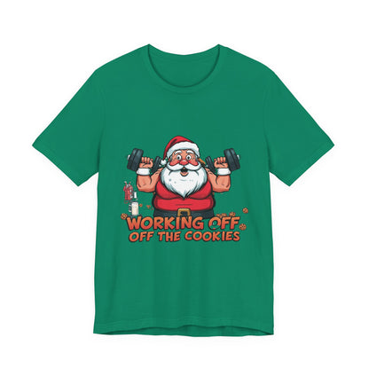 Unisex Tee Santa Funny Cookies Design T-Shirt