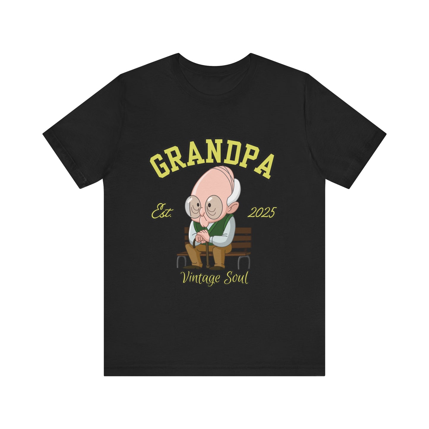 Vintage Grandpa Tee, Unisex Short Sleeve T-Shirt, Gift for Grandpa, Father's Day Outfit, Family Reunion Apparel, Nostalgic T-Shirt