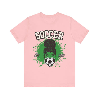 Soccer Queen Graphic Tee, Perfect for Game Day, Sports Lover Gift, Unisex Short Sleeve Tee, Soccer Mom Shirt, Athlete Apparel
