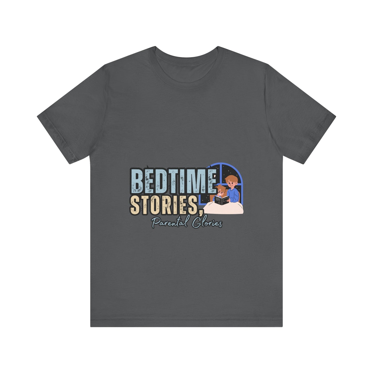 Bedtime Stories Unisex Tee, Cozy Sleep Shirt, Gift for Parents, Family Storytime T-shirt, Book Lovers Apparel