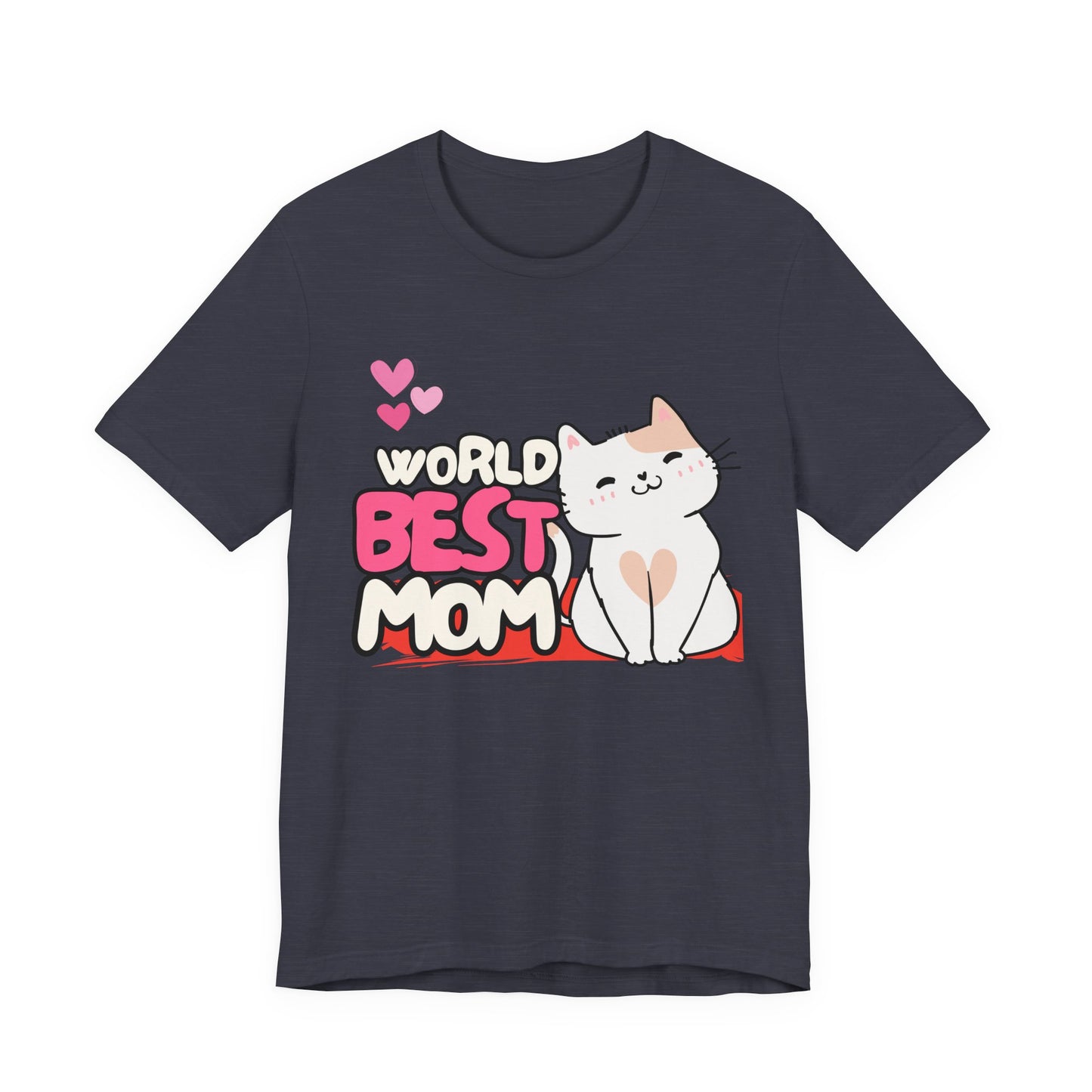 World's Best Mom Kitty Cat Tee, Unisex T-Shirt for Cat Lovers, Mother's Day Gift, Casual Wear, Kids and Moms Matching Shirts, Cute Pet Lover [...]