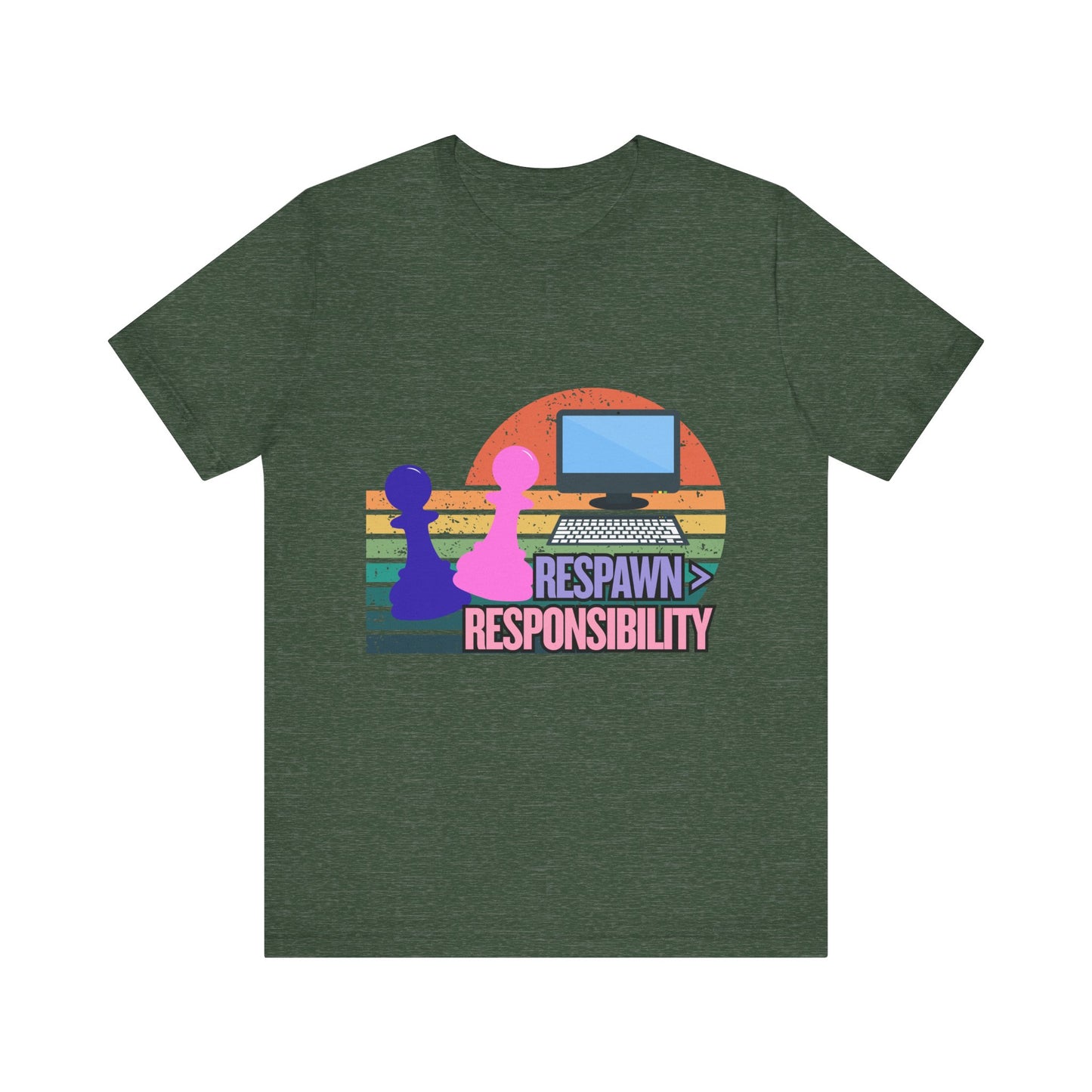 Retro Gaming Tee - Respawn Responsibility T-Shirt for Gamers, Unisex Short Sleeve Jersey, Fun Gift for Birthdays, Holidays, Casual [...]