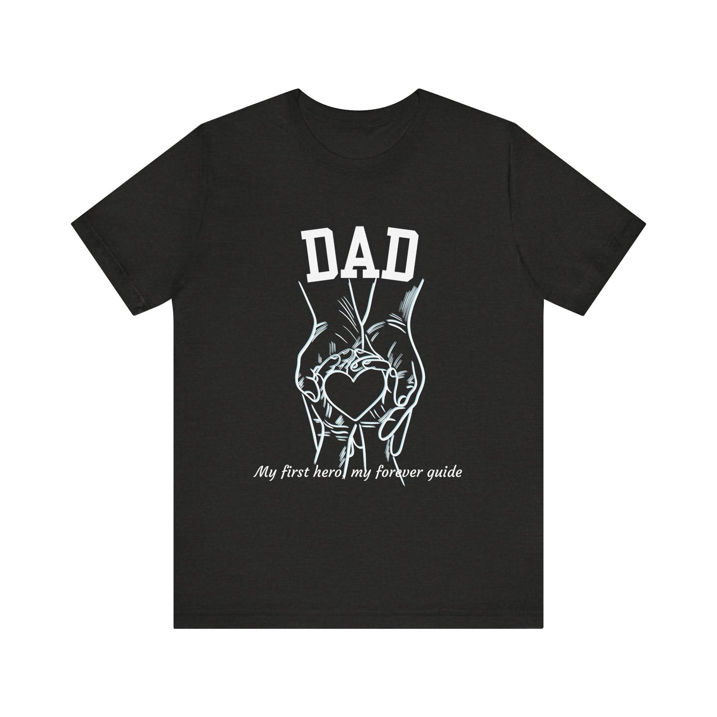 Heartfelt Dad's Love Tee, Gift for Dad, Unisex Tee with Heart Design, Birthday Gift, Casual Wear