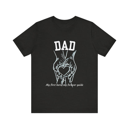 Heartfelt Dad's Love Tee, Gift for Dad, Unisex Tee with Heart Design, Birthday Gift, Casual Wear