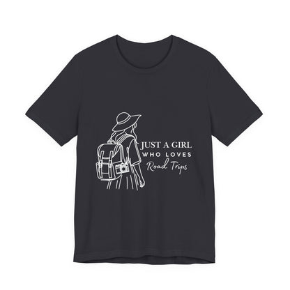 Adventure-Ready Tee for Girls | 'Just a Girl Who Loves Road Trips' | Travel Shirt, Vacation Outfit, Gift for Travelers, Summer [...]