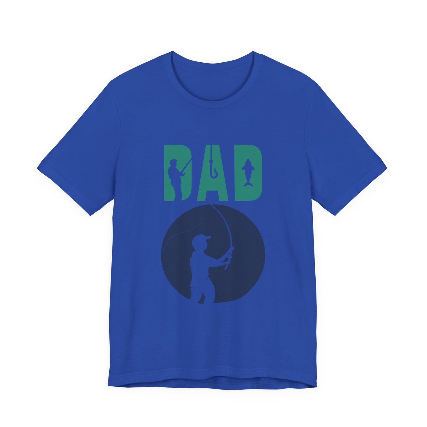 Fishing Dad Tee - Unisex Jersey Short Sleeve T-Shirt for Father's Day, Fishing Lover Gift, Dad's Birthday, Casual Wear, Gift for Him