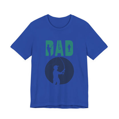 Fishing Dad Tee - Unisex Jersey Short Sleeve T-Shirt for Father's Day, Fishing Lover Gift, Dad's Birthday, Casual Wear, Gift for Him