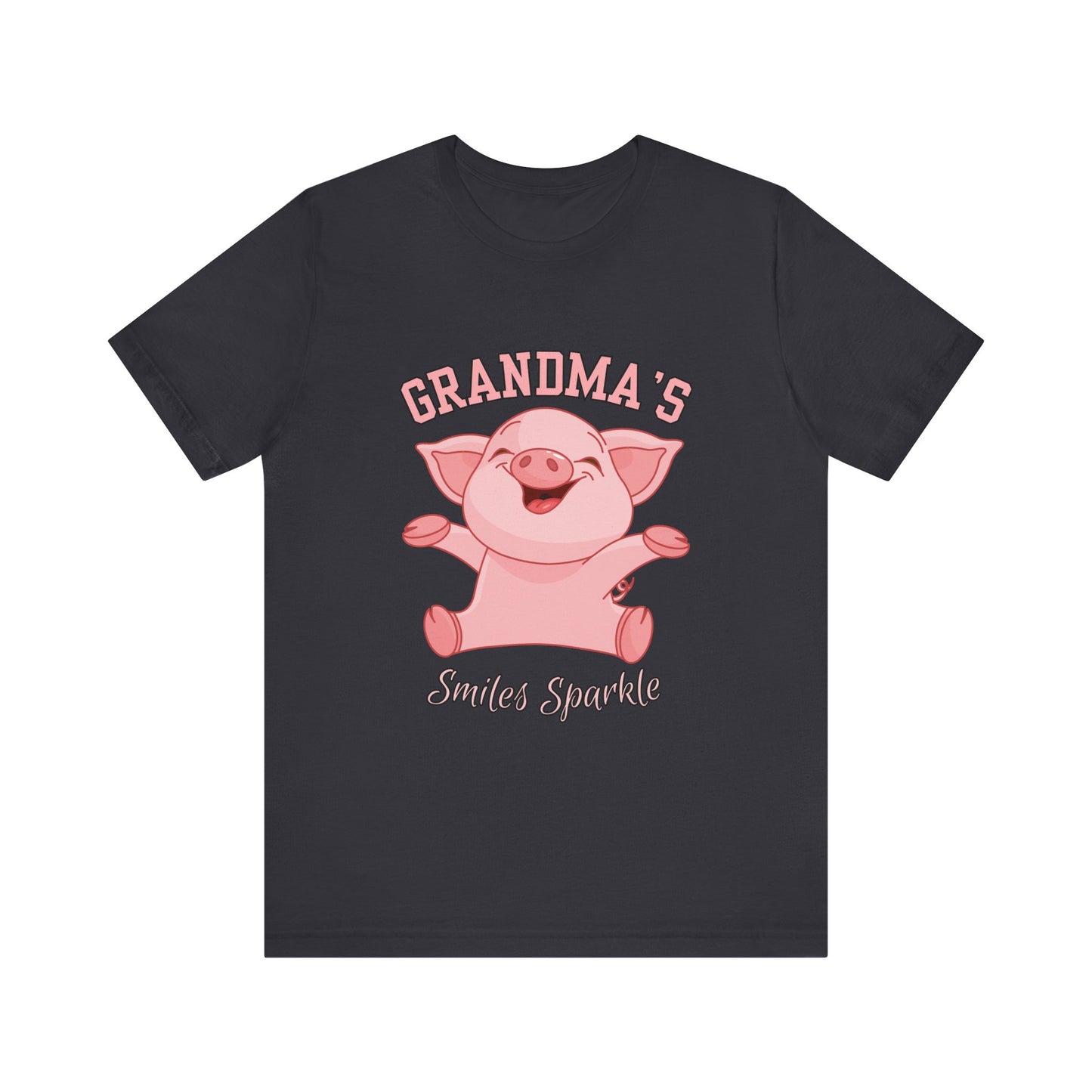 Grandma's Smiles Short Sleeve Tee, Cute Gift for Grandma, Family Gathering Shirt, Birthday Gift, Casual Wear, Fun Tee