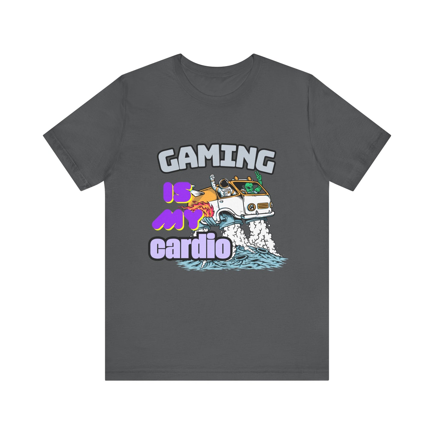 Gaming Is My Cardio Tee, Unisex Graphic T-Shirt for Gamers, Funny Gift for Birthdays, Casual Wear, Unique Gamer Apparel