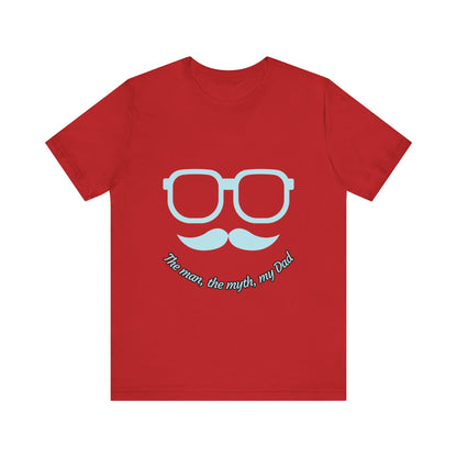 Dad Myth Short Sleeve Tee, Father's Day Gift, Unisex T-Shirt, Funny Dad Shirt, Casual Dad Apparel, Gift for Him