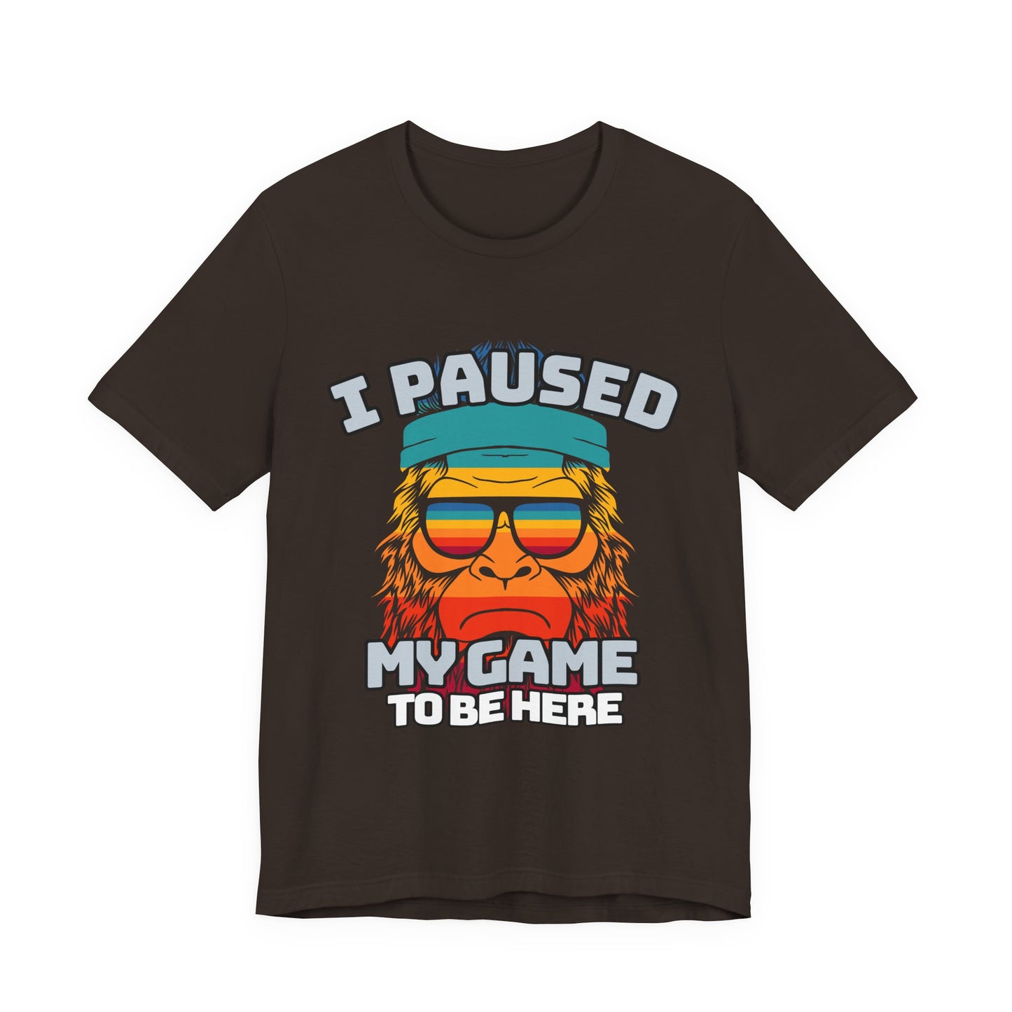 Funny Gamer Tee - I Paused My Game To Be Here, Gaming Shirt, Unisex T-Shirt, Gift for Gamers, Casual Summer Wear, Vintage Gaming Apparel