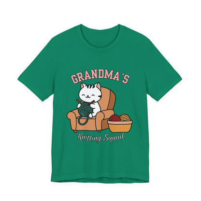 Grandma's Knitting Squad Tee - Comfy T-Shirt for Craft Lovers, Gift for Granny, Yarn Enthusiast, Knitting Club, Cozy Apparel