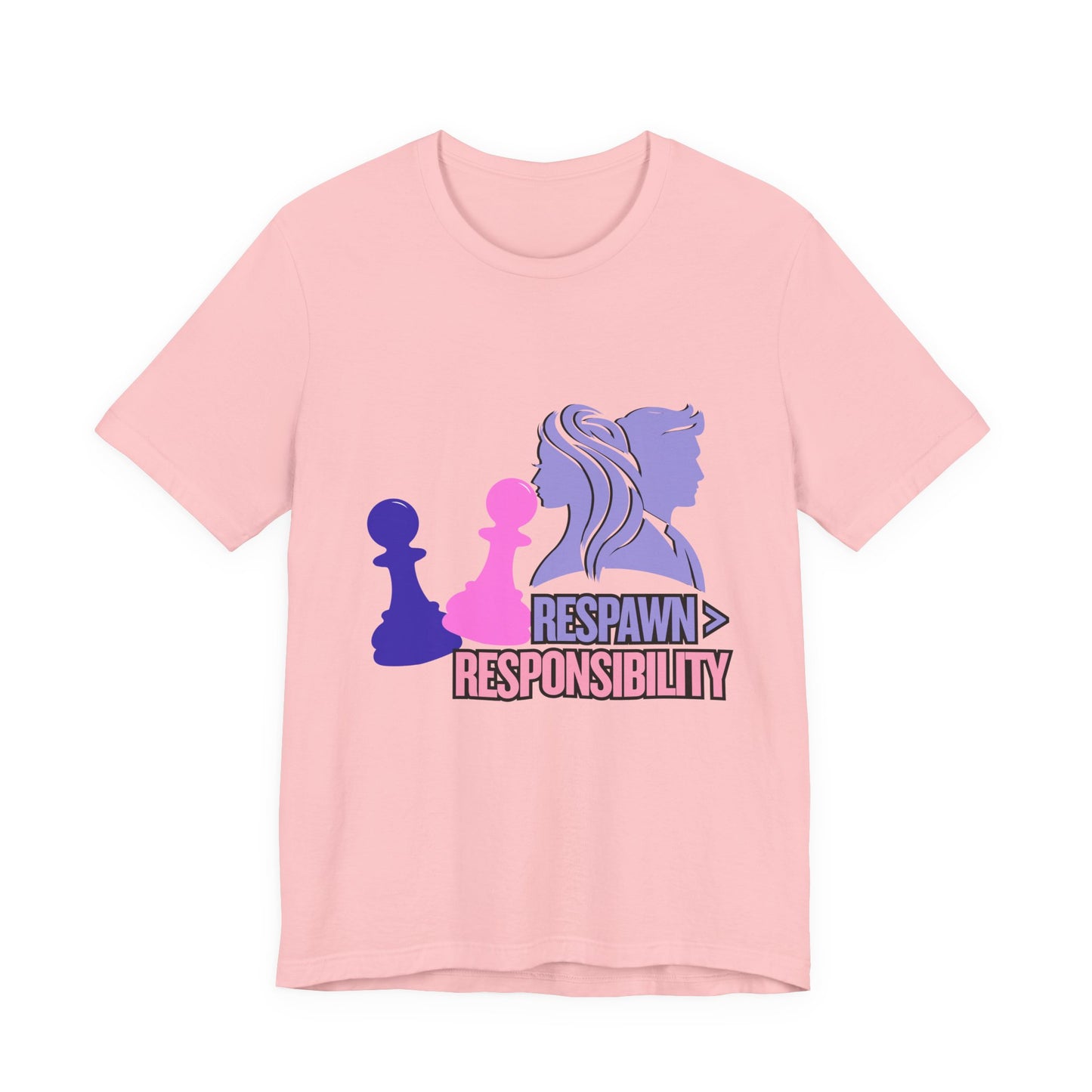 Chess Inspired Graphic Tee, Gamer Shirt, Motivational Quote Top, Casual Wear, Unique Gift for Gamers, Fun Tournament Attire