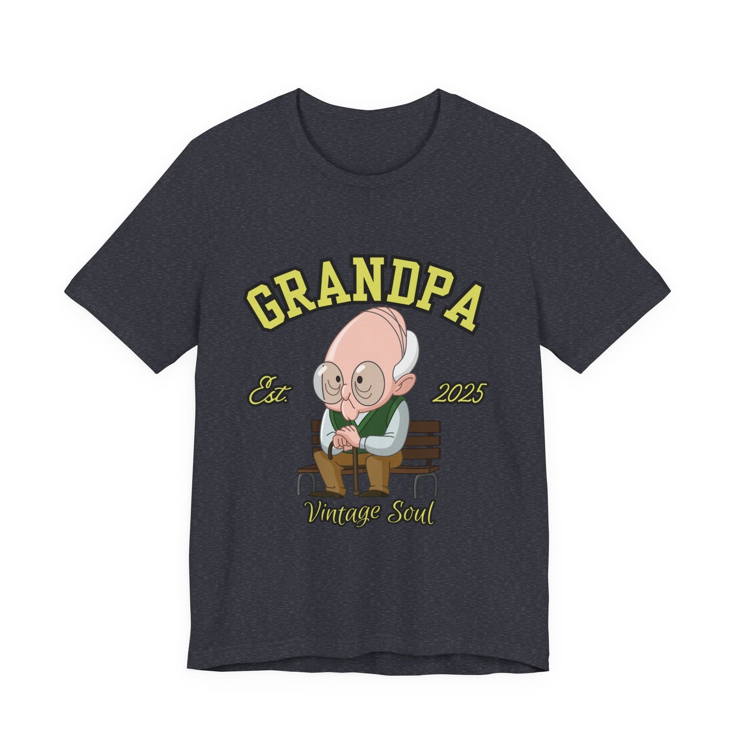 Vintage Grandpa Tee, Unisex Short Sleeve T-Shirt, Gift for Grandpa, Father's Day Outfit, Family Reunion Apparel, Nostalgic T-Shirt