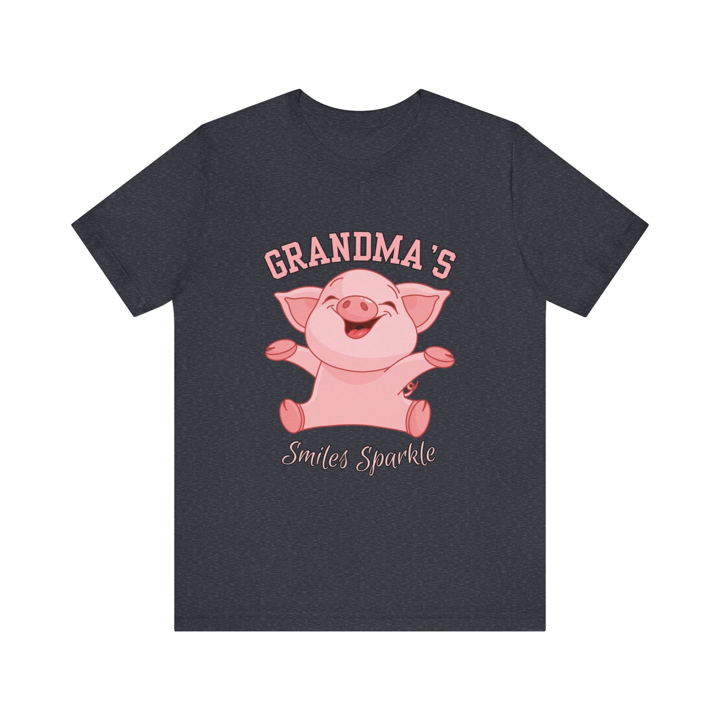 Grandma's Smiles Short Sleeve Tee, Cute Gift for Grandma, Family Gathering Shirt, Birthday Gift, Casual Wear, Fun Tee