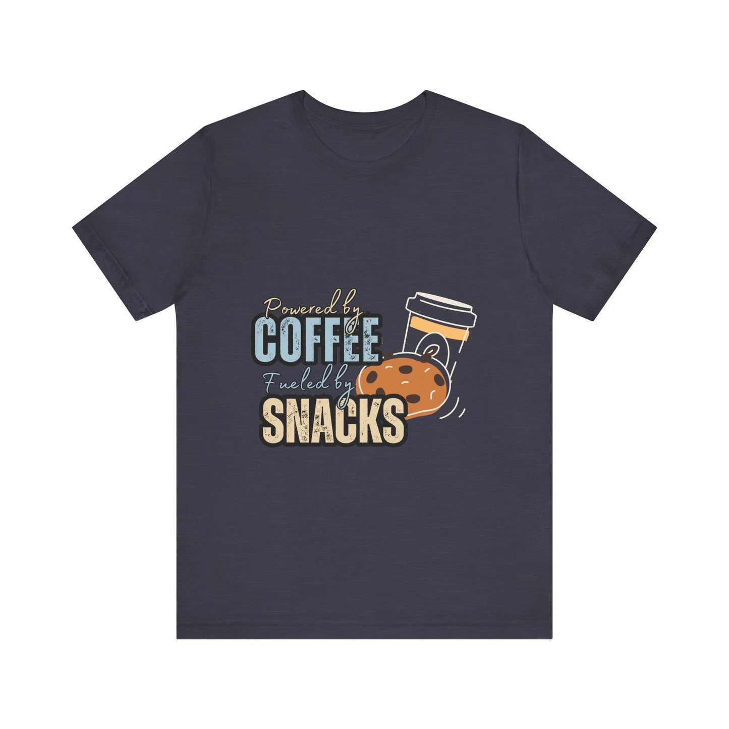 Coffee & Snacks Unisex Tee | Fun Graphic Shirt | Perfect for Coffee Lovers | Kitchen Gift | Foodie Apparel