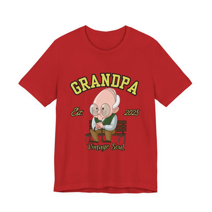 Vintage Grandpa Tee, Unisex Short Sleeve T-Shirt, Gift for Grandpa, Father's Day Outfit, Family Reunion Apparel, Nostalgic T-Shirt