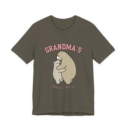 Grandma's Bears Unisex Short Sleeve Tee, Cute T-Shirt for Grandma, Gift for Grandparents, Birthday Gift, Family Matching Outfits