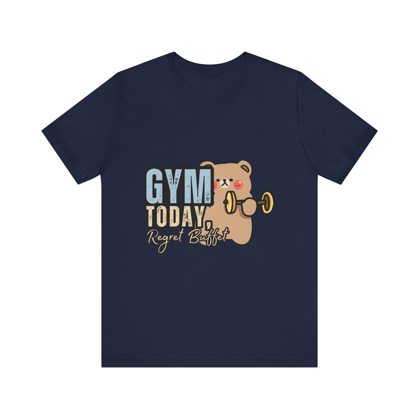 Adorable Gym Bear Unisex Tee - Perfect for Fitness Lovers, Cute Workout Shirt, Gift for Exercise Enthusiasts, Casual Wear, Fun Gym Apparel
