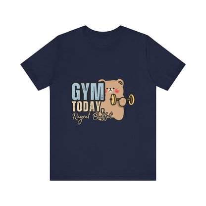 Adorable Gym Bear Unisex Tee - Perfect for Fitness Lovers, Cute Workout Shirt, Gift for Exercise Enthusiasts, Casual Wear, Fun Gym Apparel