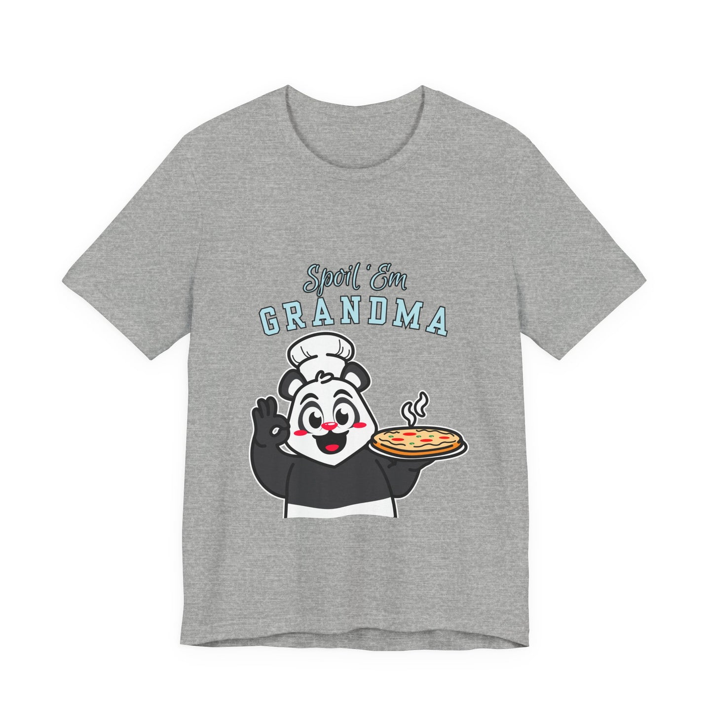 Cute Grandma Cooking Tee, Fun Family Gift, Unisex T-Shirt, Cute Chef Panda Design, Birthday, Mother's Day, Casual Wear