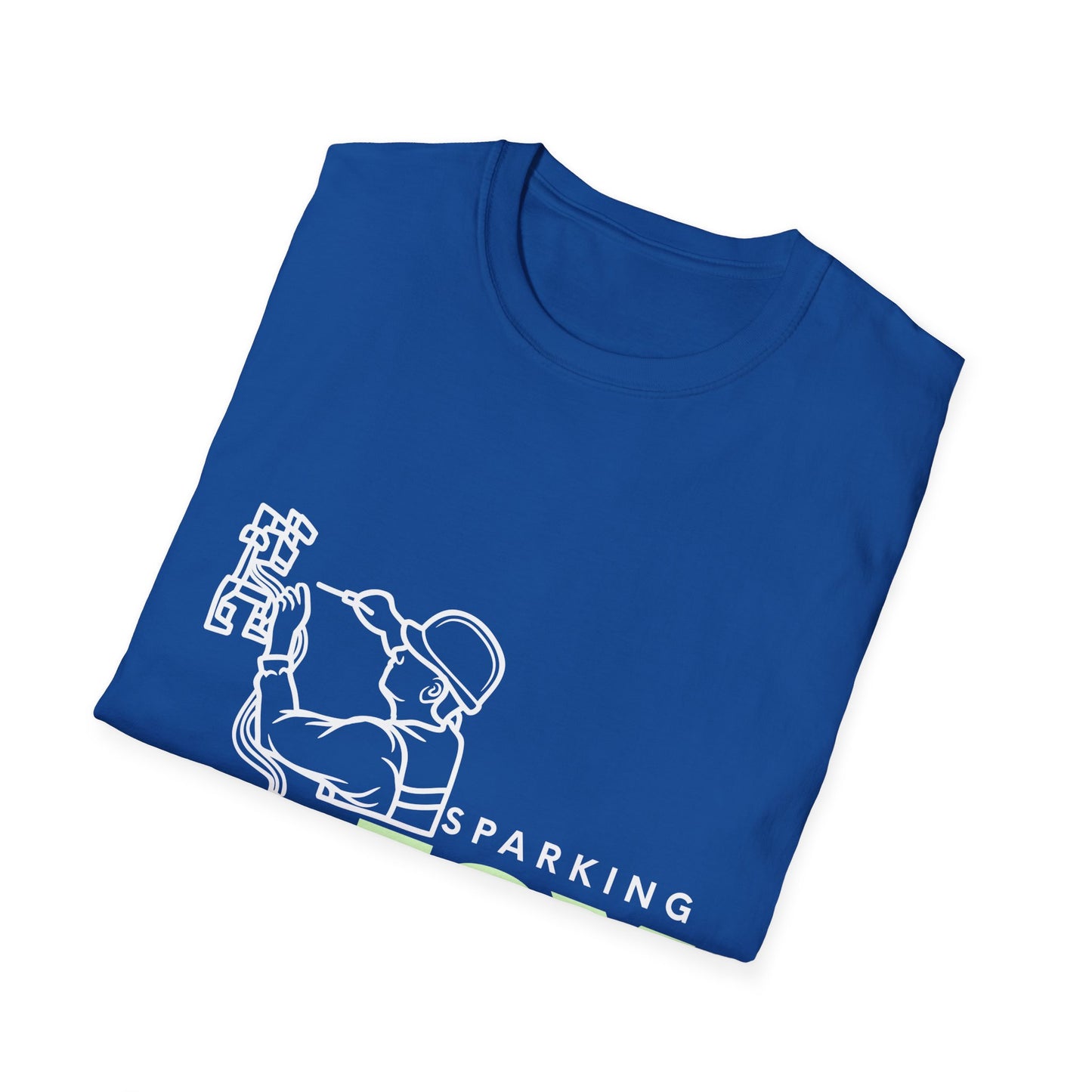 Joyful Electrical Worker Unisex Softstyle T-Shirt - Perfect Electrician Gift, Electrical Engineer, Unisex Graphic Tee