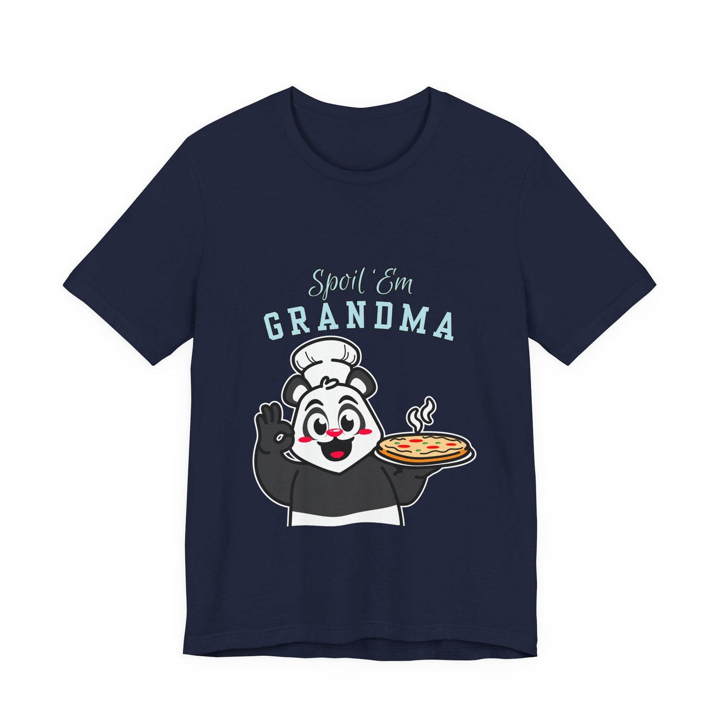 Cute Grandma Cooking Tee, Fun Family Gift, Unisex T-Shirt, Cute Chef Panda Design, Birthday, Mother's Day, Casual Wear