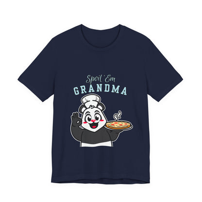 Cute Grandma Cooking Tee, Fun Family Gift, Unisex T-Shirt, Cute Chef Panda Design, Birthday, Mother's Day, Casual Wear
