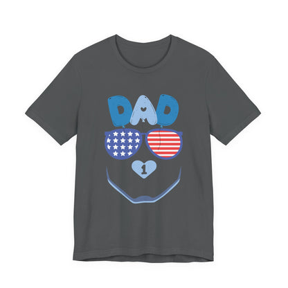 Patriotic Dad Tee, Father's Day Gift, USA Pride Shirt, Unisex Graphic T-Shirt, Summer Casual Wear