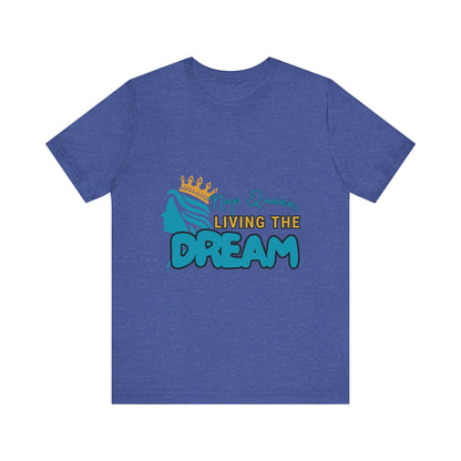 Nap Queen Unisex Tee - Living the Dream, Relaxed Fit T-Shirt for Moms, Funny Gift, Sleep Lover Apparel, Everyday Wear