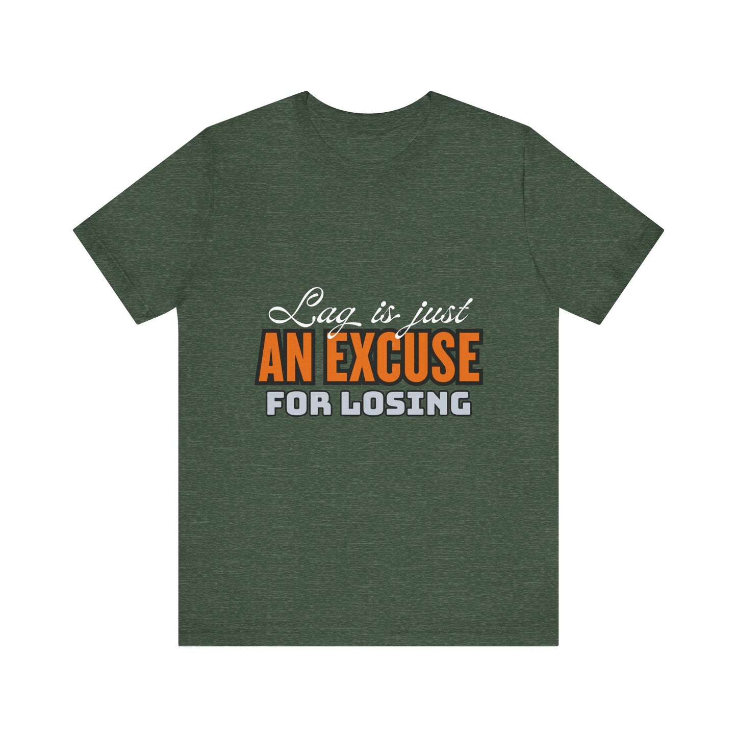 Motivational Fitness Tee, Unisex Jersey Short Sleeve Tee - 'Laziness is just an excuse for losing', Workout Apparel, Gym Shirt, Gift [...]