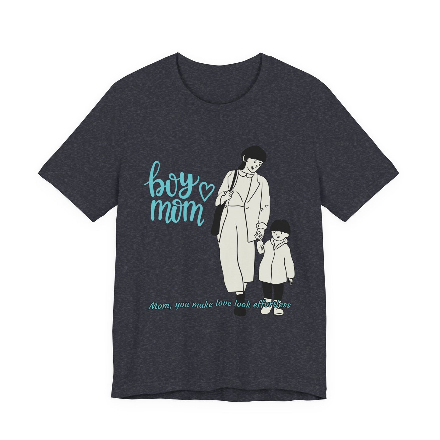 Boy Mom Short Sleeve Tee - Perfect Gifts for Mothers, Cute Family Outfits, Mom's Night Out, Mother's Day Apparel, Casual Everyday Wear