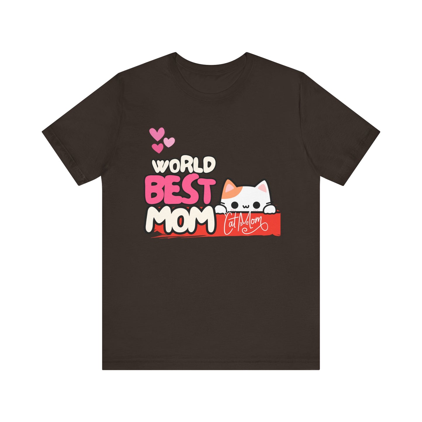 Best Mom Cat Tee, Funny Cat Mother’s Day Gift, Cute Family Shirt, Unisex Pet Lover Tee, Gifts for Cat Moms, Birthday Apparel
