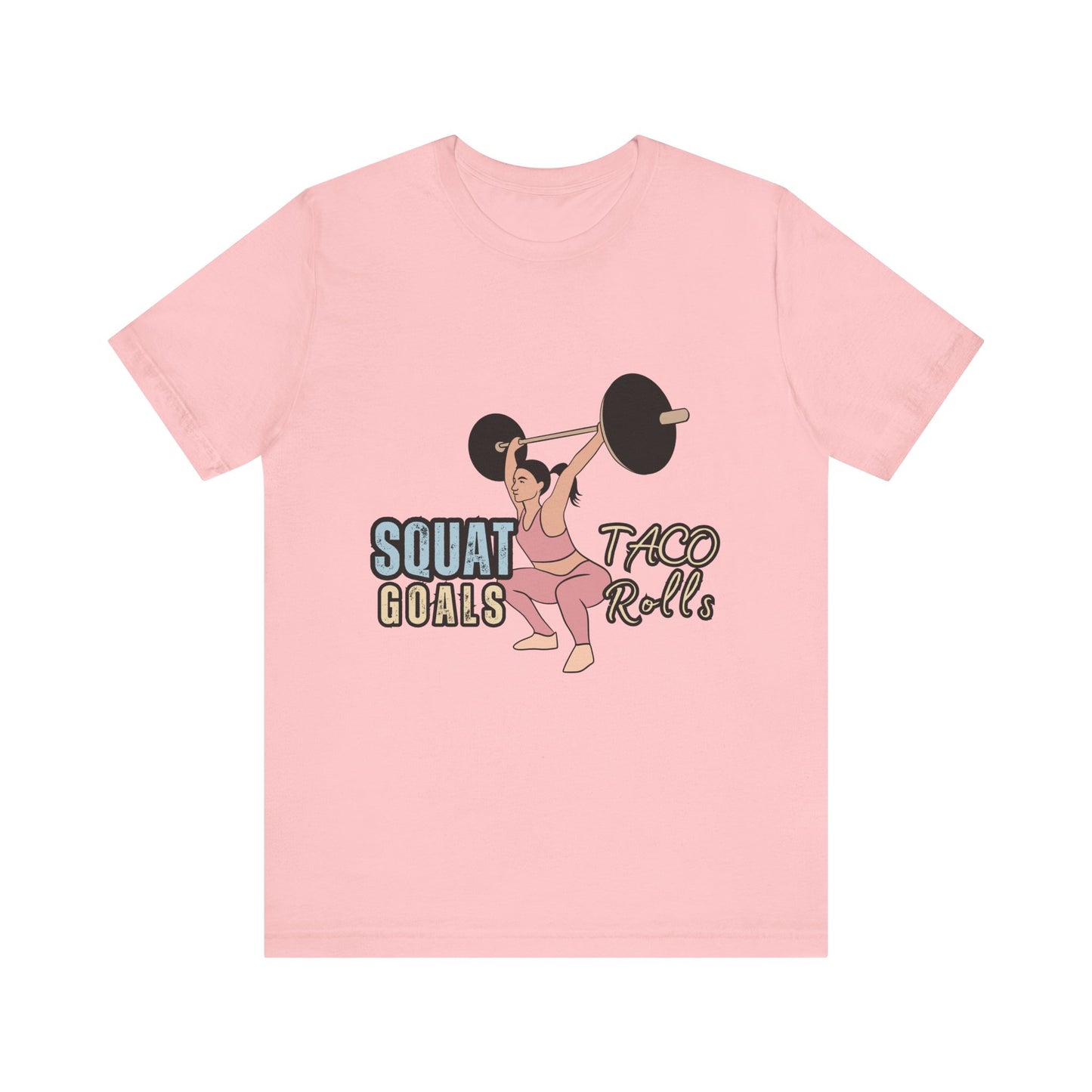 Squat Goals Unisex Jersey Tee, Funny Workout Shirt, Fitness Gift, Gym Apparel, Weightlifting Top, Motivational Tee