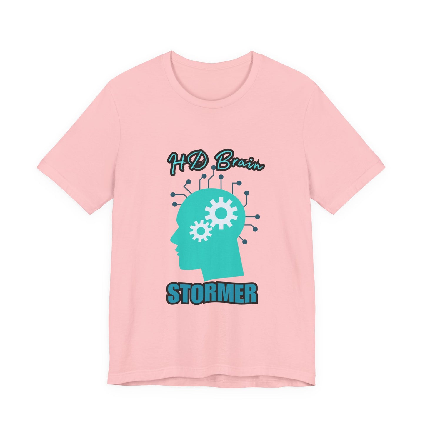 HD Brain Stormer Tee, Funny Unisex T-Shirt, Gift for Tech Lovers, Unique Geeky Apparel, Casual Brainstorming Shirt