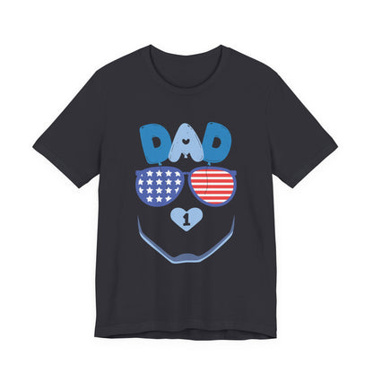 Patriotic Dad Tee, Father's Day Gift, USA Pride Shirt, Unisex Graphic T-Shirt, Summer Casual Wear