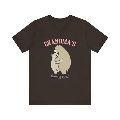 Grandma's Bears Unisex Short Sleeve Tee, Cute T-Shirt for Grandma, Gift for Grandparents, Birthday Gift, Family Matching Outfits