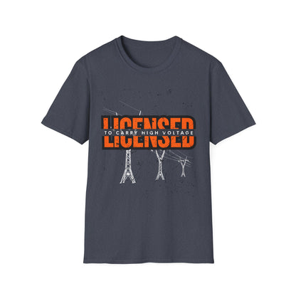 Licensed Electrician Unisex T-Shirt, Casual Wear, Gift for Birthdays, Trendy Electrician Gift, Tradesperson shirt