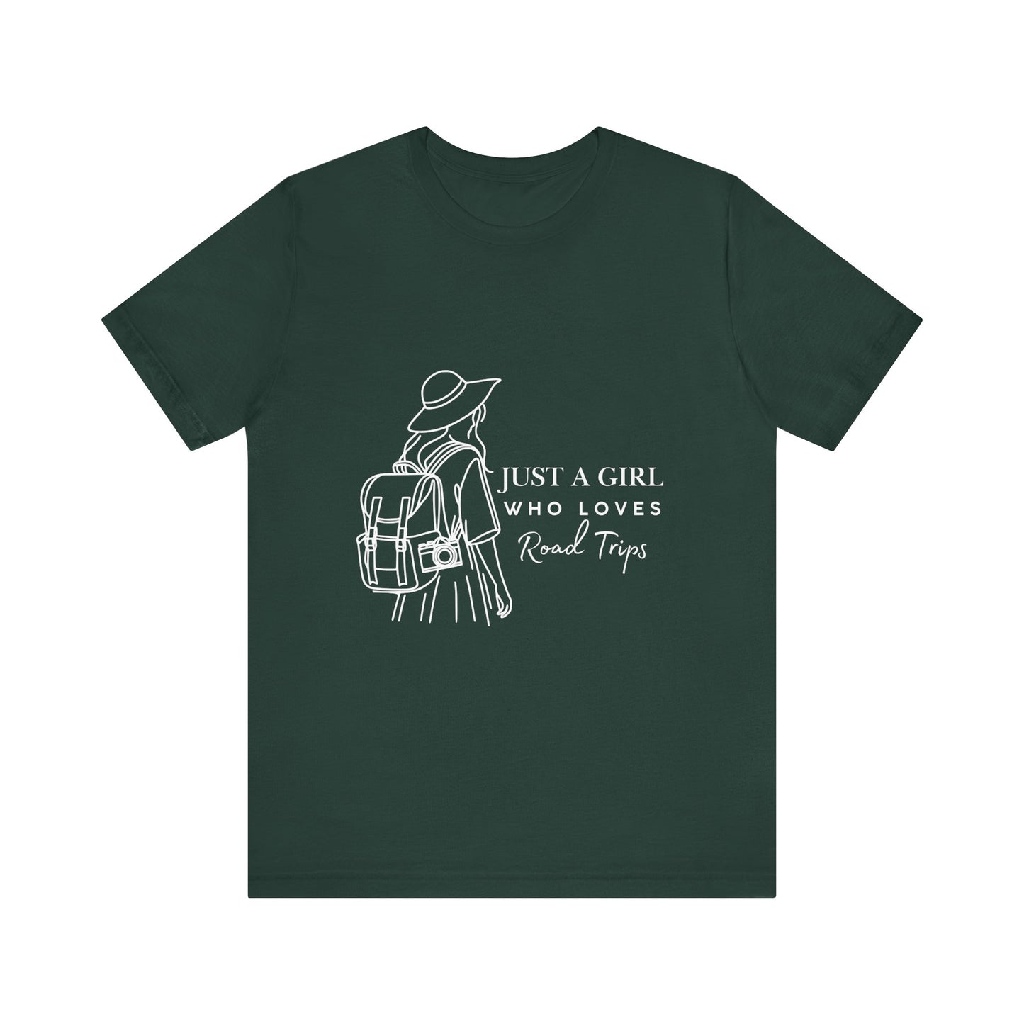 Adventure-Ready Tee for Girls | 'Just a Girl Who Loves Road Trips' | Travel Shirt, Vacation Outfit, Gift for Travelers, Summer [...]