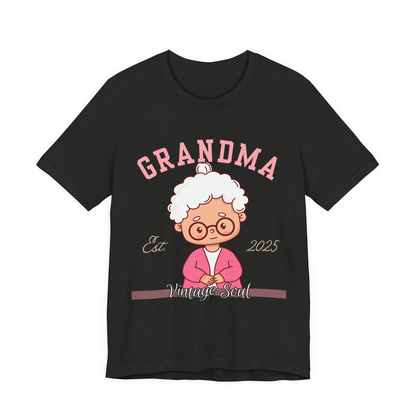 Vintage Grandma Unisex Tee - Perfect for Grandparents Day, Birthday Gift, Family Reunion Shirt, Cute Cartoon Design, Fun Casual Wear