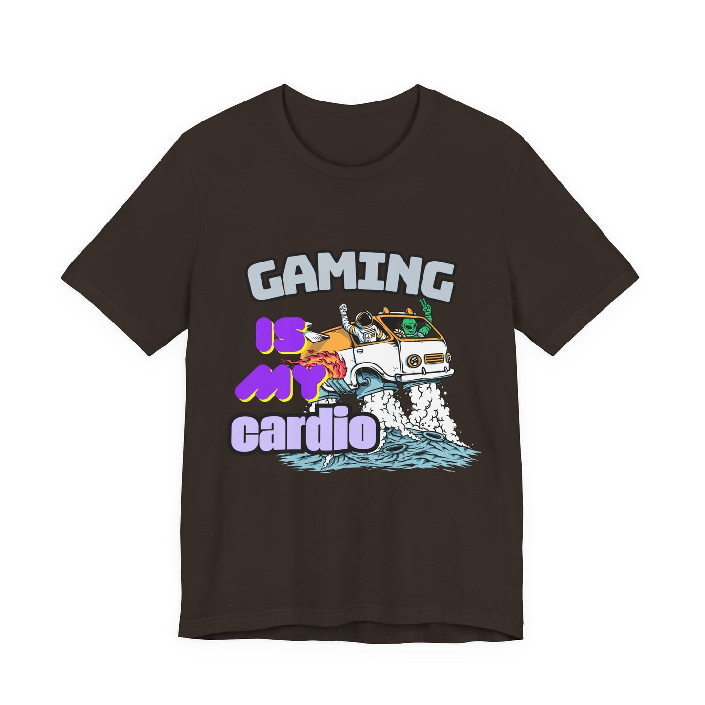 Gaming Is My Cardio Tee, Unisex Graphic T-Shirt for Gamers, Funny Gift for Birthdays, Casual Wear, Unique Gamer Apparel