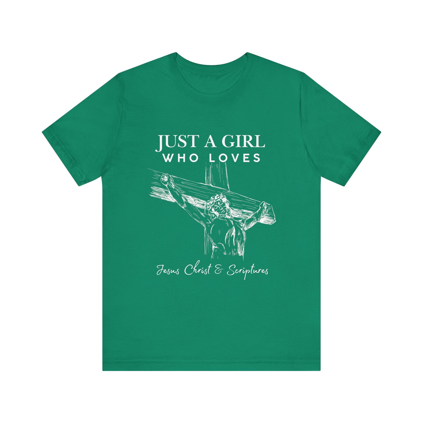Just a Girl Who Loves Jesus Tee, Christian T-Shirt, Faith-Based Apparel, Inspirational Gift, Religious Fashion