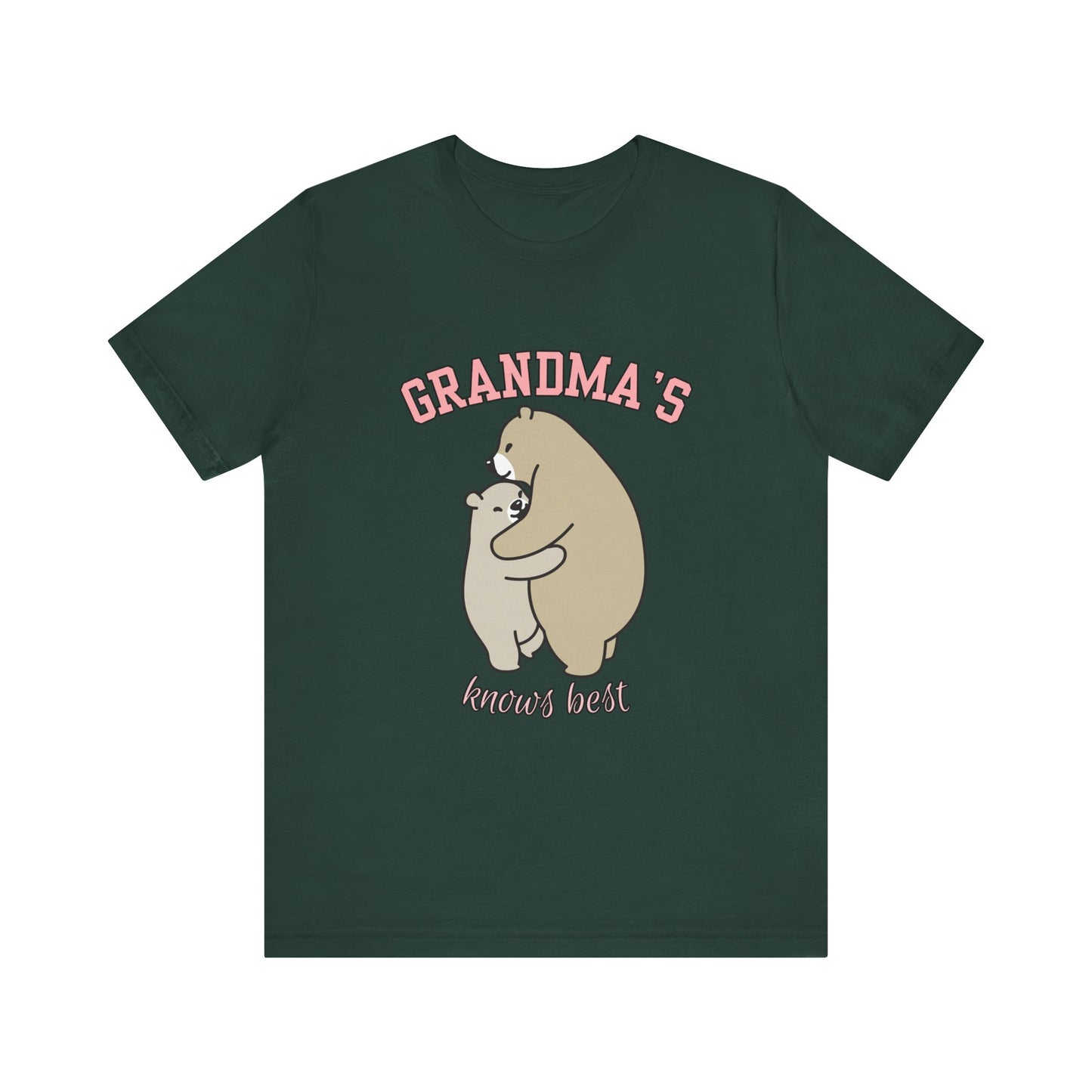Grandma's Bears Unisex Short Sleeve Tee, Cute T-Shirt for Grandma, Gift for Grandparents, Birthday Gift, Family Matching Outfits