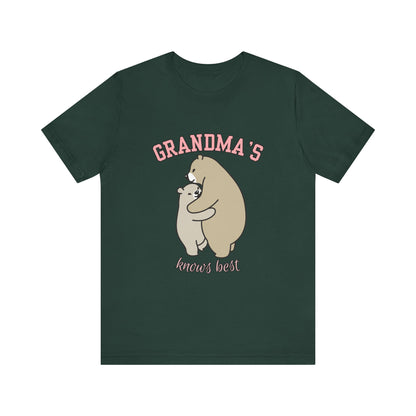 Grandma's Bears Unisex Short Sleeve Tee, Cute T-Shirt for Grandma, Gift for Grandparents, Birthday Gift, Family Matching Outfits