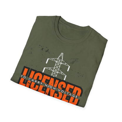 Licensed Electrician Vintage Style Unisex T-Shirt, Casual Wear, Graphic Tee for Everyday Use, Gift for Friends, Trendy Apparel