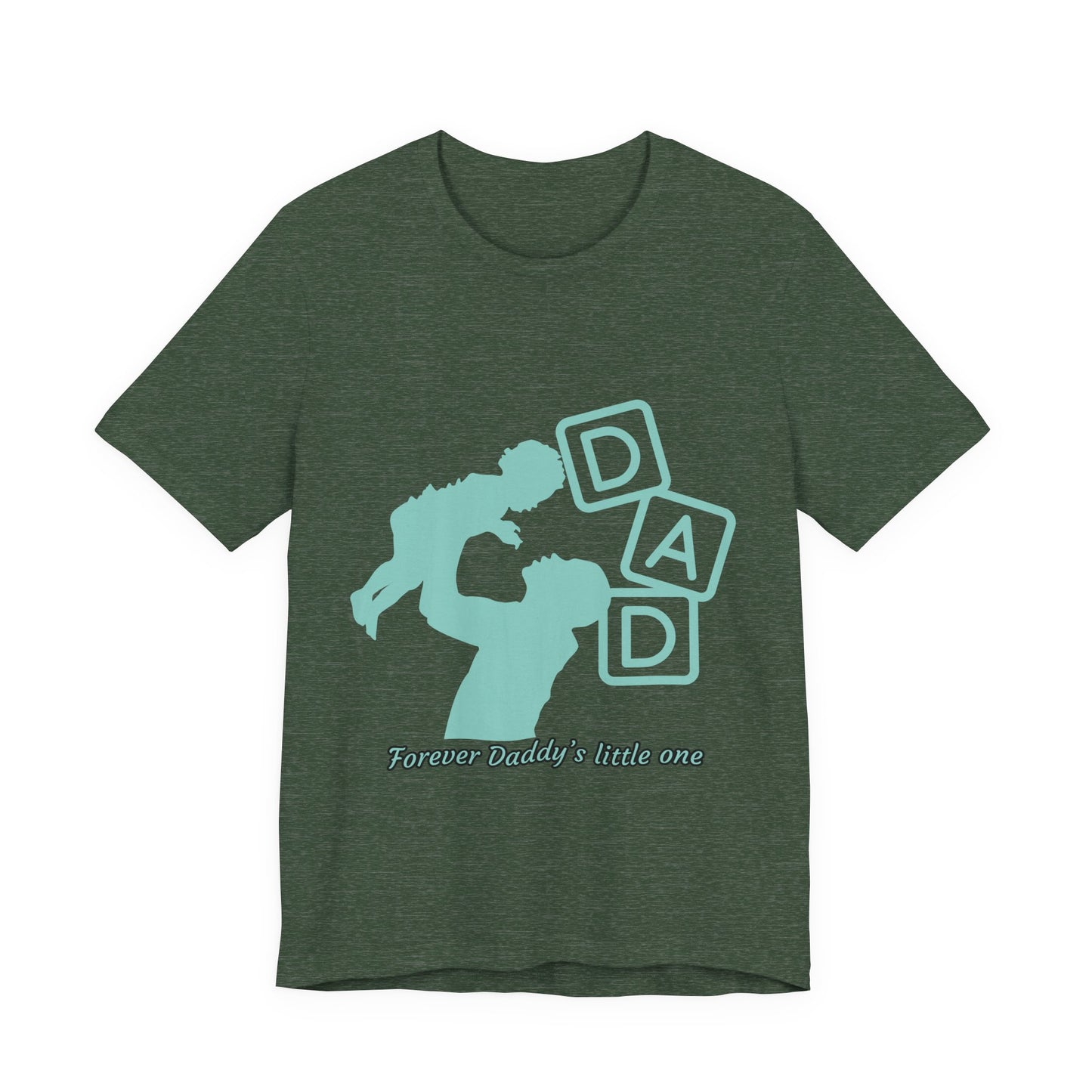 Dad and Child Love Tee, Father's Day Gift, Unisex Jersey T-Shirt, Family Bonding, Casual Wear, Forever Daddy's Little One