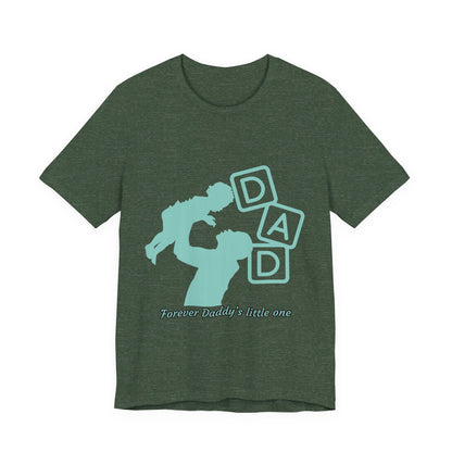Dad and Child Love Tee, Father's Day Gift, Unisex Jersey T-Shirt, Family Bonding, Casual Wear, Forever Daddy's Little One