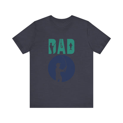 Fishing Dad Tee - Unisex Jersey Short Sleeve T-Shirt for Father's Day, Fishing Lover Gift, Dad's Birthday, Casual Wear, Gift for Him
