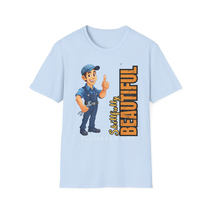 Plumber T-Shirt with Skillfully Beautiful Design, Funny Work T-Shirt, Great for Mechanics, Birthdays, or Casual Wear